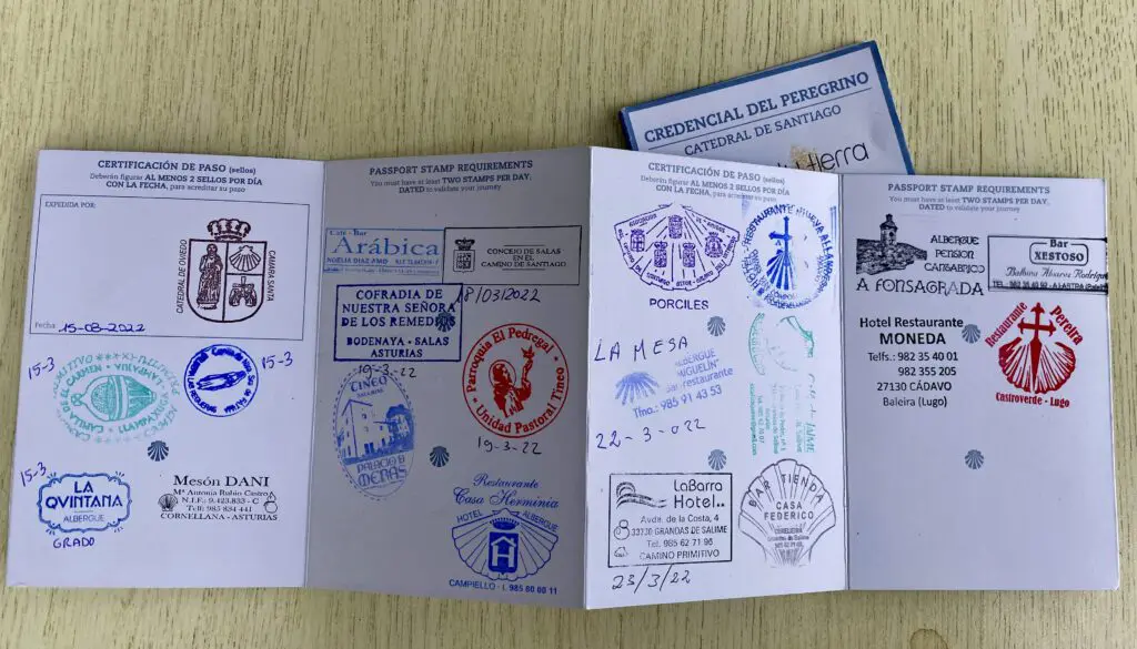De Credencial del Peregrino is het vereiste document om de Compostela te verkrijgen