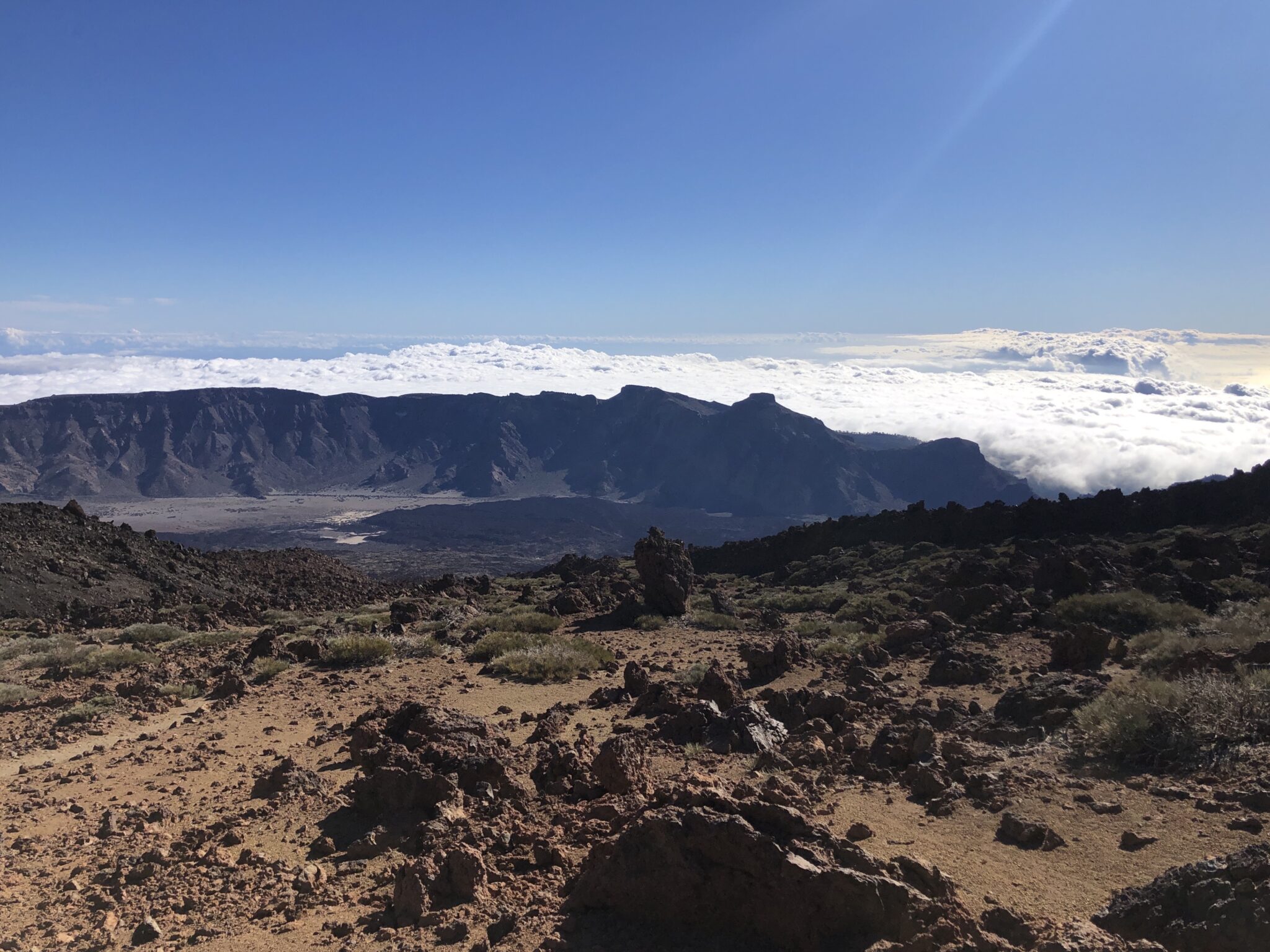 Kraterwand van Las Cañadas del Teide
