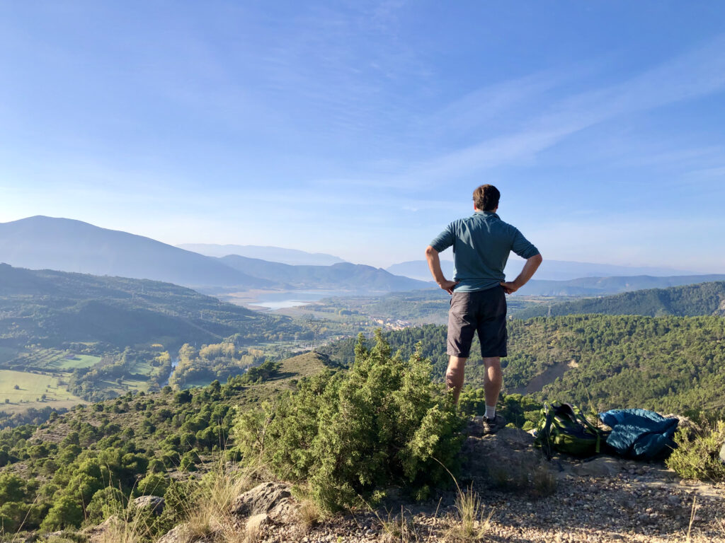 Uitzicht op La Pobla de Segur in de Pyreneeën