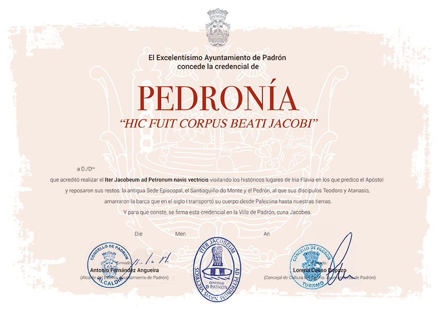 Pedronía-certificaat