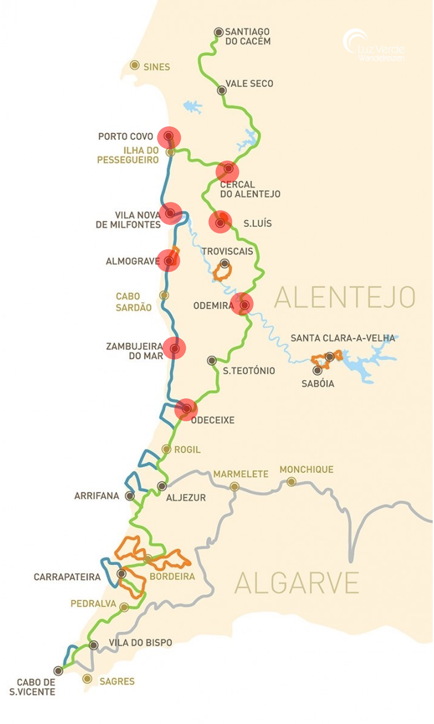 Rota Vicentina Combinatie 10 dagen