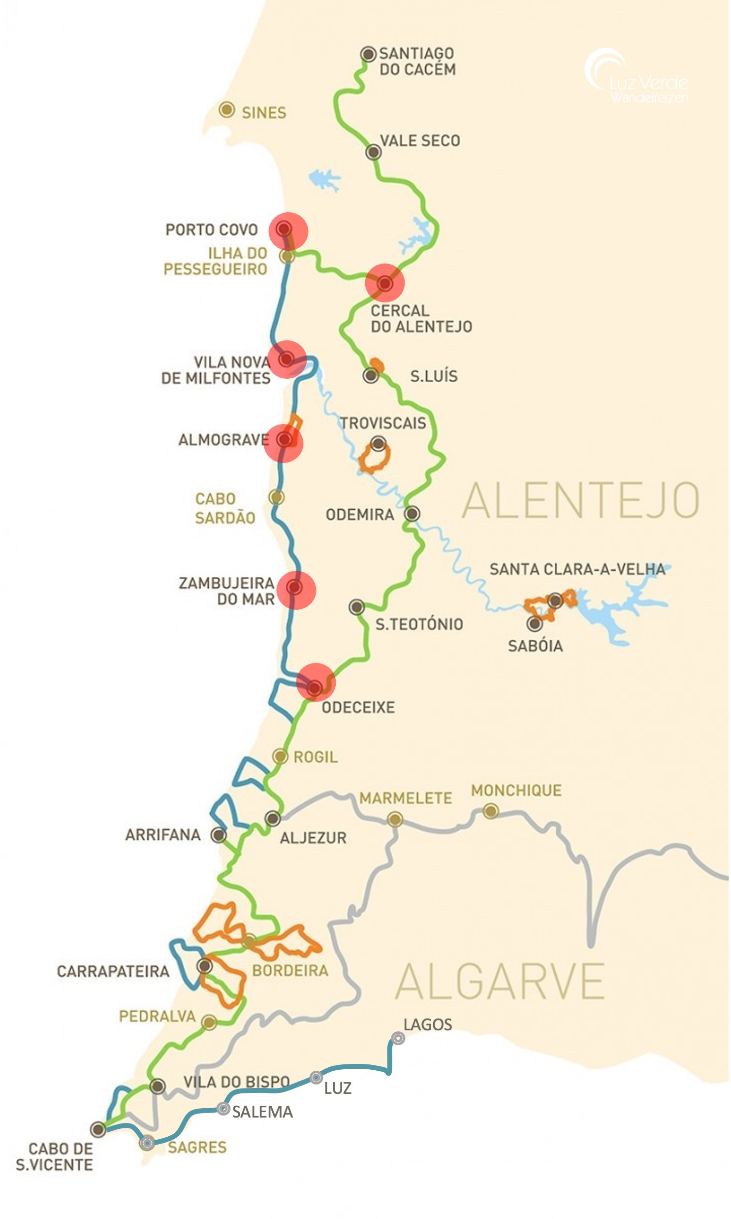 Rota Vicentina Combinatie 7 dagen